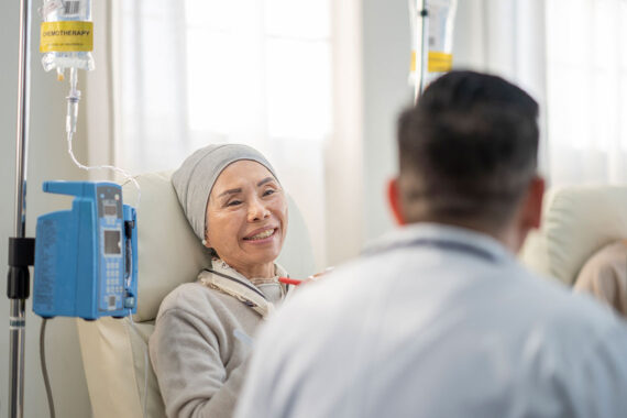 Cancer Patient Talking with the Doctor